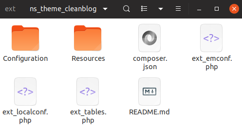 Architecture of EXT:ns_theme_child
