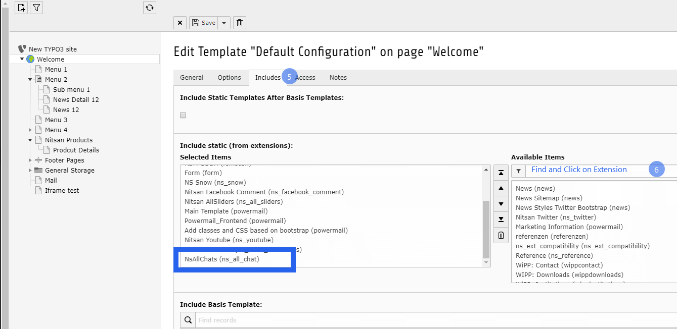 Search for Extension and after search click on extension name.
