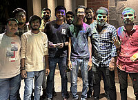 Joyful Moments of Playing Holi