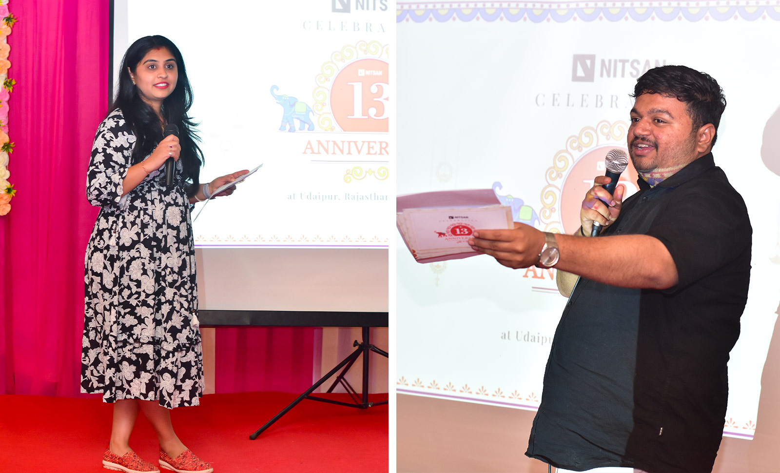 Our Event Host Ms. Nilam Chauhan & Arjun Joshi