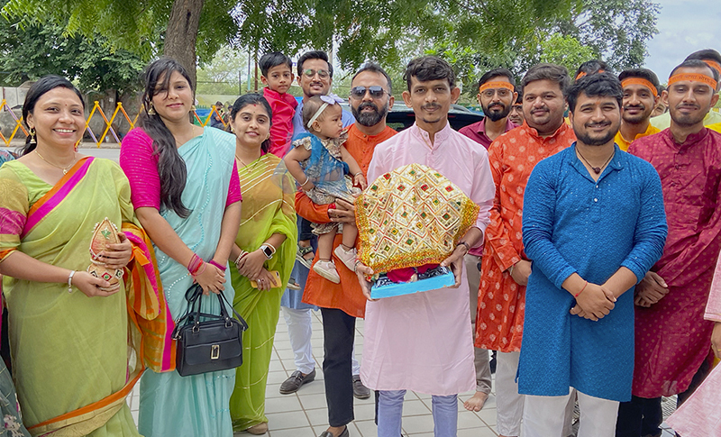Welcoming Lord Ganesha