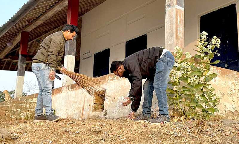 Cleaness Drive by NITSAN Team at Bortalav lake