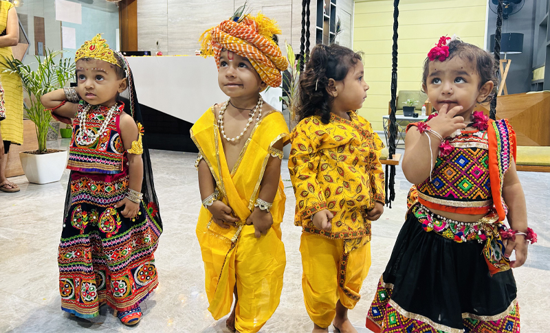 Little Radha and Krishna Spread Smiles Little Radha and Krishna Spread Smiles