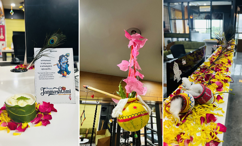 Turning the Office into Mini Vrindavan Turning the Office into Mini Vrindavan