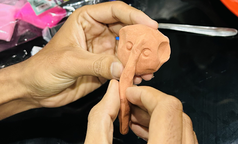 Clay Ganpati Making Activity