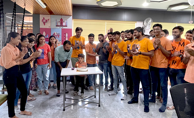 Cake Cutting by CTO Sanjay Chauhan