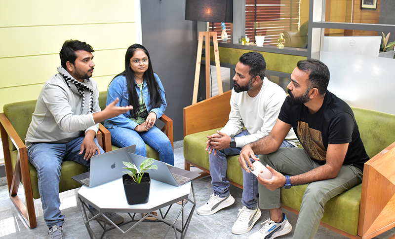 Mr. Sanjay Chauhan shared some development insights ,tricks& Trips with Team