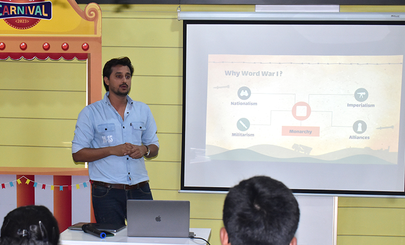 Mr. Nitin Chauhan shares the Untold Stories of World Wars in Captivating Talk