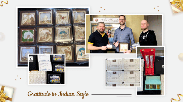 Gratitude in Indian Style-Special Present to valued customers
